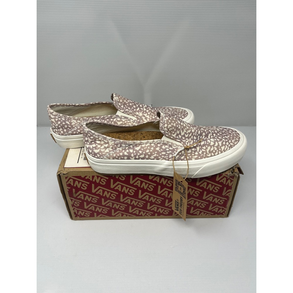 Vans Slip-On SF Eco Theory Animal Ether Lavender Sneakers VN0A5HYQAXT Womens 10